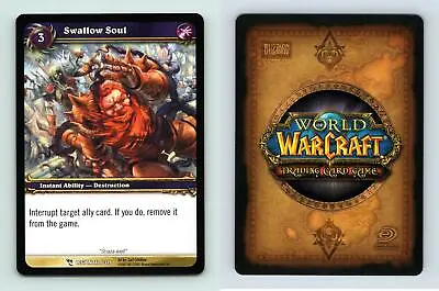 Swallow Soul #112/319 March Of The Legion Common Warcraft 2007 TCG Card • $2.09