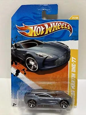 Hot Wheels 2011 #031 Aston Martin One-77 Silver HW Premiere • $1