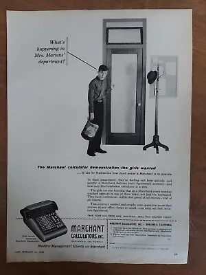 Marchant Calculators Inc High Speed Figurematic Machine 1958 Vintage Print Ad • $7.99