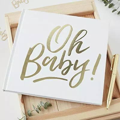 £13.15 • Buy Baby Shower Party Guest Book  |  Oh Baby! Gender Neutral Keepsake Gift