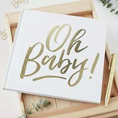 Baby Shower Party Guest Book  |  Oh Baby! Gender Neutral Keepsake Gift • £13.15