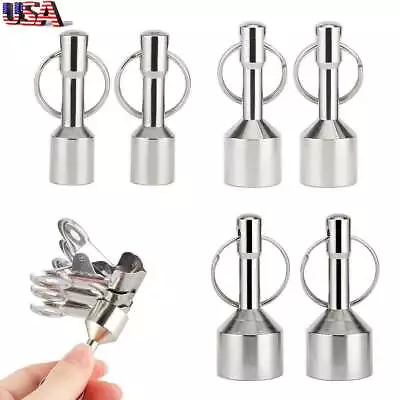 2X For Testing Brass Gold Silver Coins Ferrous Metal Keychain Neodymium Magnet • $6