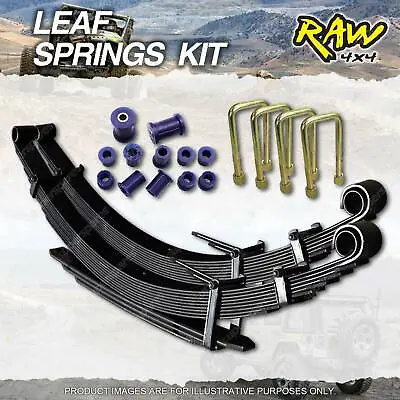 Raw Rear 35mm Lift Medium Duty Leaf Springs Kit For Holden Colorado RC Rodeo RA • $734.95