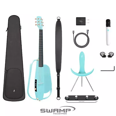 Enya NEXG 2 Carbon Fibre Smart Acoustic Guitar Deluxe - Wireless Looper - Blue • $1199.99