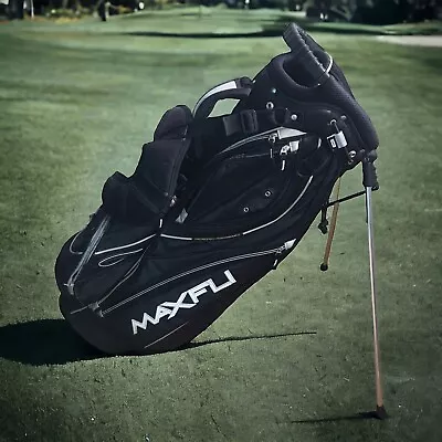 Maxfli 6 Way Divider Stand Carry Golf  Bag Black & White • $94.99