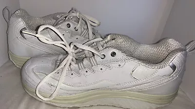 Skechers Shape-Ups Air Cool Memory Foam Women's Walking Toning Shoes White Sz 10 • $26.99