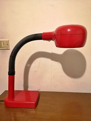 Rare EMMEDI Red Mod. FLEX B Plastic Table Lamp By MAGISTRETTI Italy Vintage 80s • $155