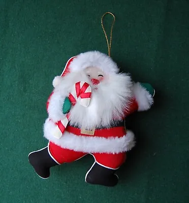 Retro Santa Candy Cane Christmas Tree Decoration - Father Christmas - Kitsch • £11.49