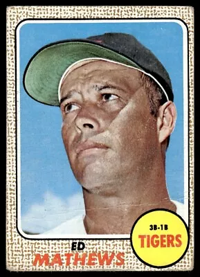 1968 Topps  NICE!! Ed Mathews #58 • $0.99