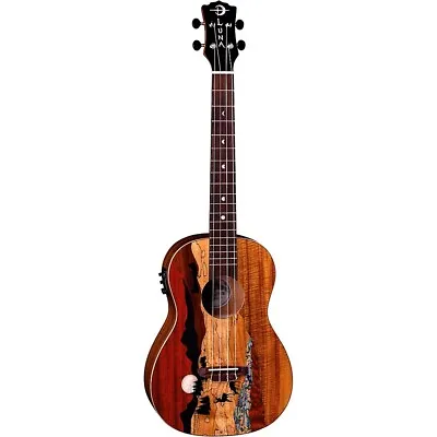 $429 • Buy Luna Guitars Vista Deer Baritone Acoustic-Electric Ukulele Gloss Natural