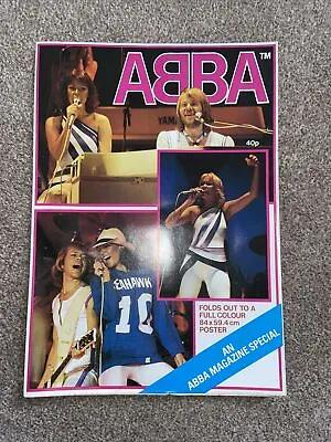 ABBA - Magazine Special 1979 Fold Out Colour Poster - New - Voyage • £14.99