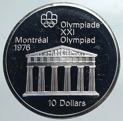 1974 CANADA Queen Elizabeth II Olympics Montreal Proof Silver $10 Coin I90168 • $398.80