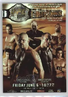 2010 UFC Series 4 Fight Poster Review Chuck Liddell Randy Couture Rookie RC • $2.55