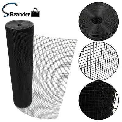 1/2inch Hardware Cloth 19 Gauge Black PVC Coated Wire Fencing • $110.30