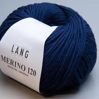 $5.75 • Buy Lang Yarns Merino 120 - 35 - Ll 393 8/12ft/1.8oz - Needle Thickness 3,5 - 4