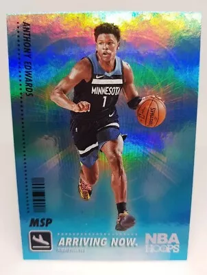 2020-21 Panini NBA Hoops Anthony Edwards Arriving Now Holo Rookie RC #SS-19 • $11.99