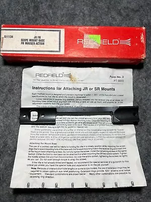 Redfield Scope Mount Base 511134 For FN Mauser Action NOS • $65