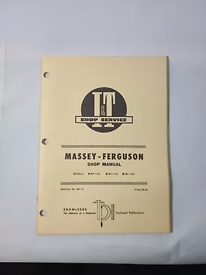 I&T Shop Service Massey-Ferguson  SHOP MANUAL MF-26 MF1105 G6226 • $30