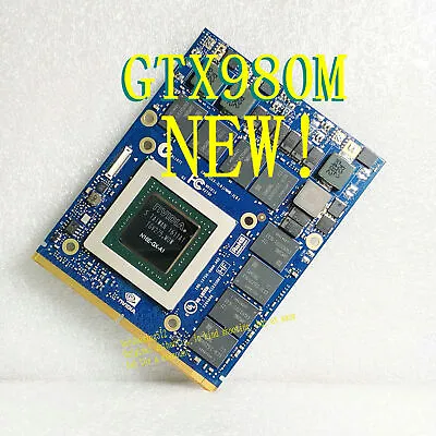 $498.19 • Buy Nvidia GeForce GTX980M Graphics Card N16E-GX-A1 8Gb GDDR5 Alienware Clevo