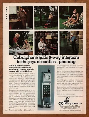 1981 Cobraphone Vintage Print Ad/Poster Telephone Mobile Cell Phone 80s Pop Art • $14.99