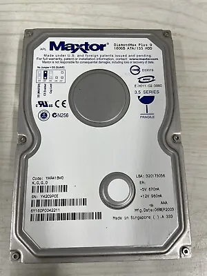 Maxtor DiamondMax Plus 9 160GB ATA/133 HDD  • $38