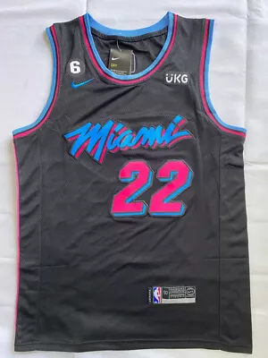 City Edition Jimmy Butler #22 Miami Heat Basketball Jerseys Black/* • £19.99