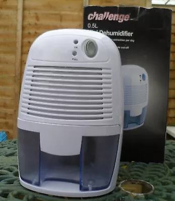 Challenge  0.5 Litre Mini Dehumidifier ( No 9v Power Adaptor) • £14