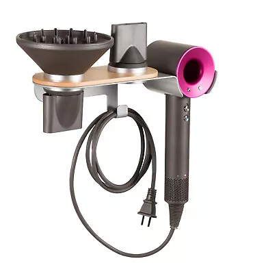 Beetronic Hair Dryer Stand Wall Mount Storage Holder Silver For Dyson Supersonic • £24.99