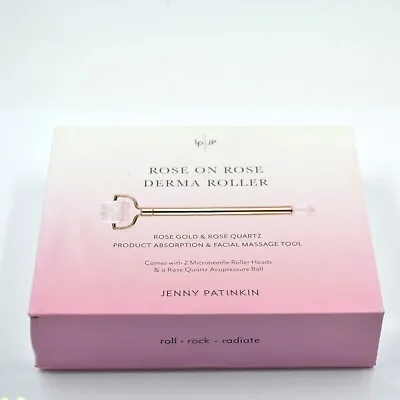 $59.22 • Buy Jenny Patinkin Rose On Rose Derma Roller 2 Roller Heads & Acupressure Ball Roll