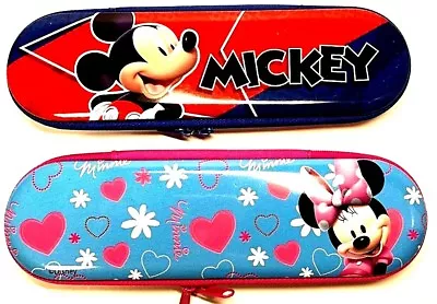  New Disney Pencil Case Zippered Pouch  Mickey And Minnie Mouse • $8.99