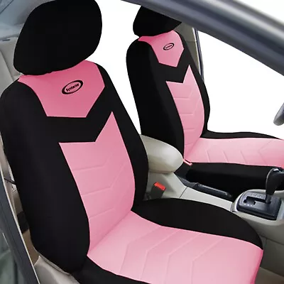 Black Pink Leather Auto Seat Covers Car Truck SUV Compatible For Volvo • $26