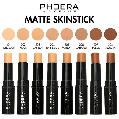 £3.99 • Buy PHOERA Brighten Skin Color Long Oil Control Matte Concealer Contour Makeup Stick