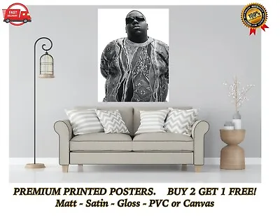 $18.44 • Buy The Notorious B.I.G. Biggie Smalls Poster Art Print Gift A0 A1 A2 A3 A4 Maxi