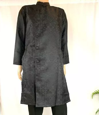 Black Ao Dai For Men Traditional Vietnamese Gam Ao Dai For Men Ao Dai Nam G19 • $59.95