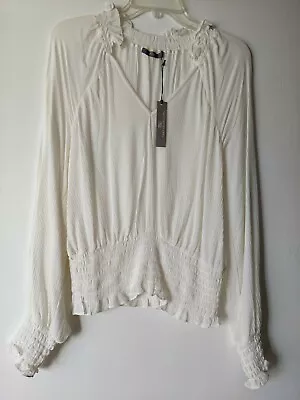 Tart Collections Cute Renaissance Medieval Ivory Blouse Tunic Top Small • $30