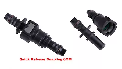 7.89 O.d Fuel Line Quick Release Coupler Connector Motorcycle Quad Boat Bike 6mm • £9.99