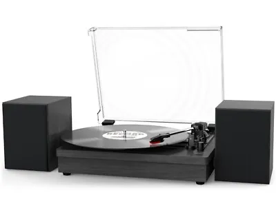 WOCKODER Record Player With External Speakers Turntable 3 Speed Vinyl • $35