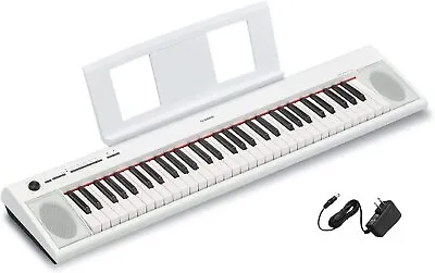 Yamaha NP12 61-Key Lightweight Portable Keyboard With PA130 Power Adapter White • $199.99