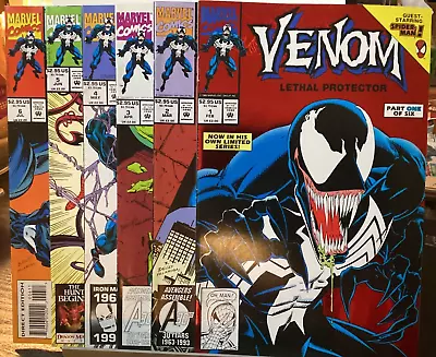 6 Marvel Comics 1993 Venom Lethal Protector #1 2 3 4 5 6 Lots 1st Appearances • $32