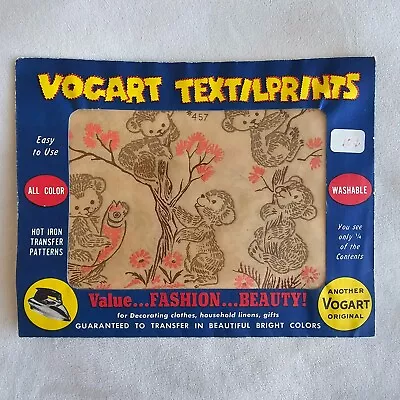 Vintage Vogart Hot Iron On Transfer Pattern Textilprints Bears Clothing Decor • $9.99