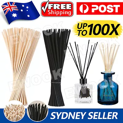 Up To 100x Reed Diffuser Reeds Rattan Aromatherapy Aroma Sticks Bulk Pack New AU • $4.95