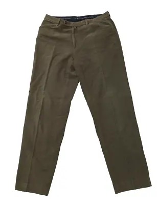 Gant Trousers Mens W35 L32 Brown Straight Lined Zip Moleskin Smart Chinos Pants • $40.30