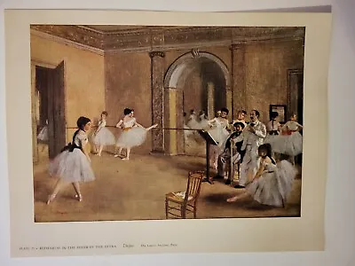 Antique Print Metropolitan Rehearsal In The Foyer Of The Opera Degas • $16.42