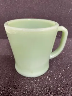 Vintage Fire King Jadeite D Handle Coffee Mug Ovenware • $18.99