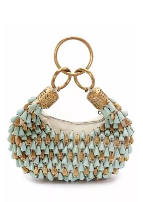 Chloe Vintage RARE Authentic NWOT Turquoise Blue Moroccan Beaded Bracelet Bag • $4268.29