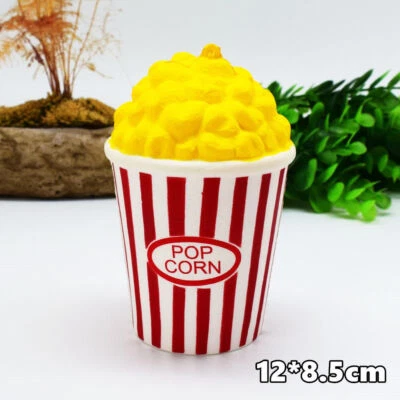 $5.99 • Buy Pop Corn 12cm Squishy Squeeze Realistic Slow Rising Charms Collection Stress Rel