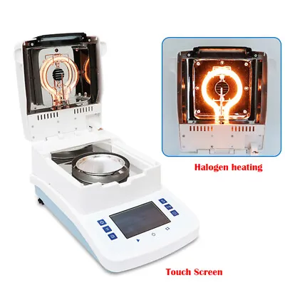 Lab Fast Halogen Heating Moisture Analyzer Meter 110g/0.005g Touch Screen Food • $599.40