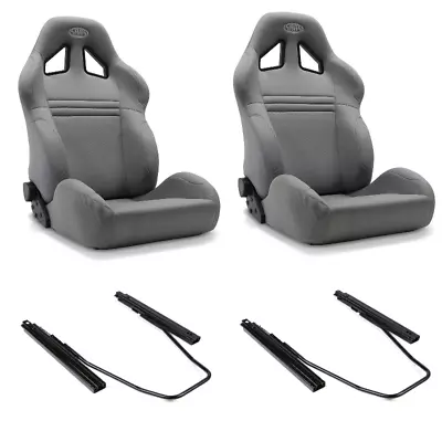 SAAS Kombat Seats (2) With Sliders Dual Recline Charcoal ADR Compliant • $840