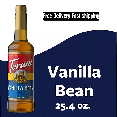 Torani Vanilla Bean Flavoring Syrup Coffee Flavoring Drink Mix 25.4 Oz • $10.99