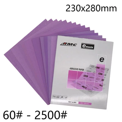 $2.63 • Buy 230x280mm Sandpaper Sheet 60-2500Grit Hook And Loop Abrasive Sanding Wet/Dry